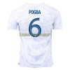 Original Fußballtrikot Frankreich Pogba 6 Auswärtstrikot WM 2022 Für Herren